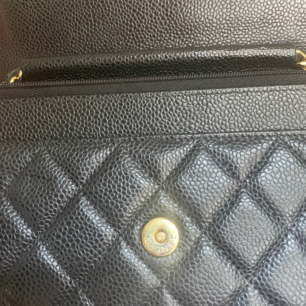 Chanel Wallet on Chain Caviar with golf hardware - Picture 6 of 7